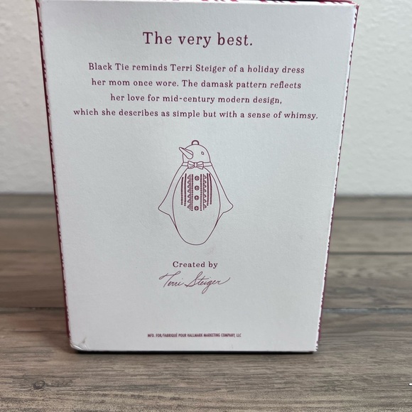 Hallmark Keepsake *NEW* Porcelain Christmas Ornament 2016 “Black Tie” Penguin - Picture 7 of 8